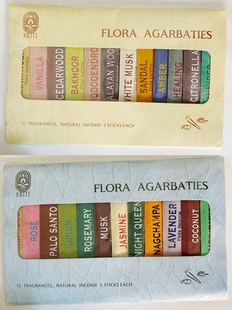 尼泊尔Kriti短线香 Flora Agarbatties Incense Fragrances