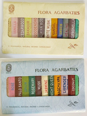 尼泊尔Kriti短线香 Flora Agarbatties 12 Fragrances Incense
