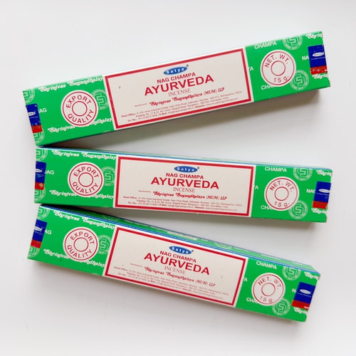 印度阿育吠陀线香草本静心平衡气场香薰Satya Ayurveda Incense