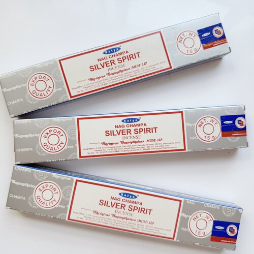 银精灵清理净化安神香薰线香Satya Silver Spirit incense Sticks
