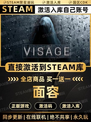 Steam正版游戏【面容visage】国区CDKEY激活码CDK激活入库