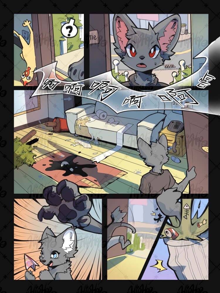 墙兽设模板定制furry兽圈幻想生物控小短漫酷帅日系白菜定制约稿