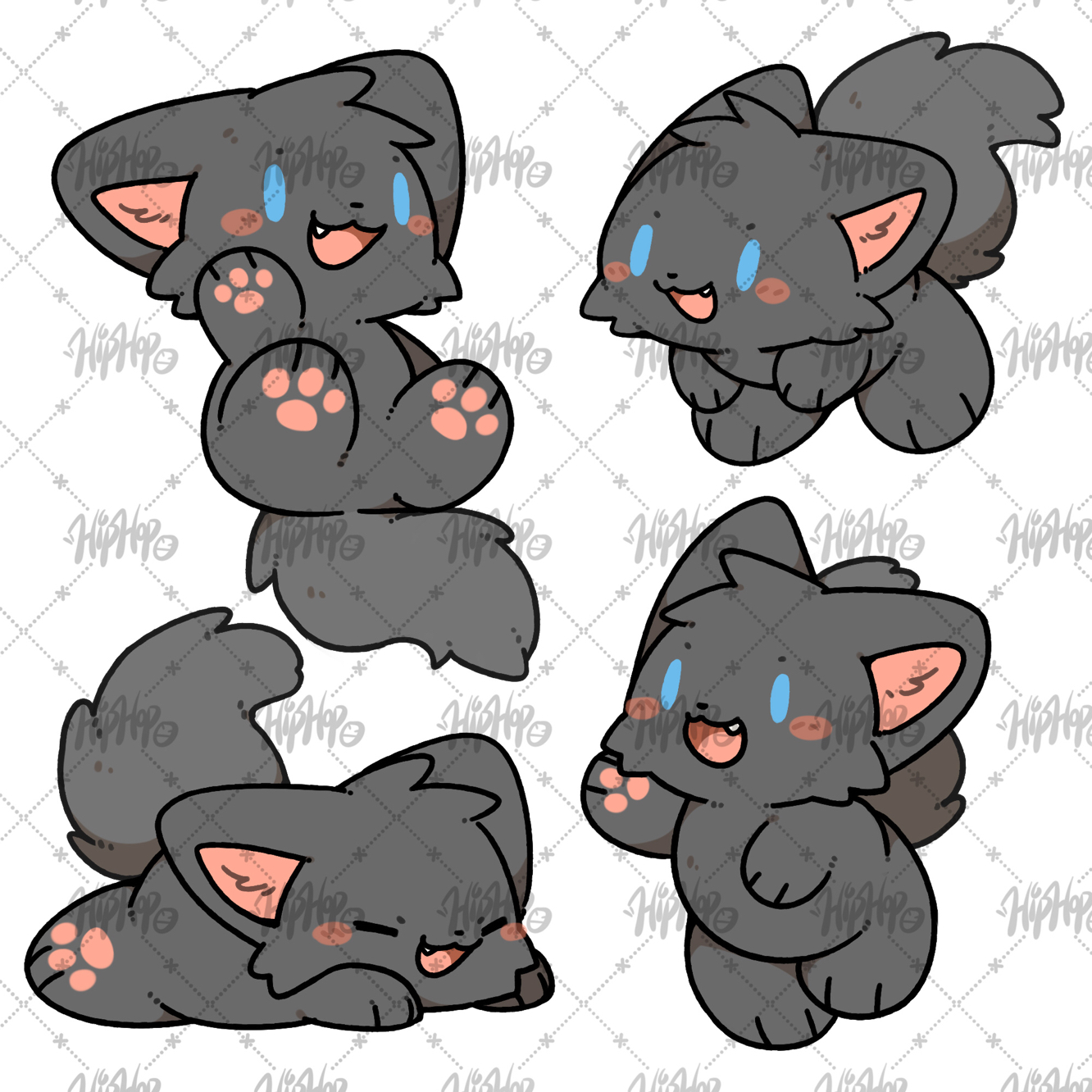 兽设furry全身模板接稿兽圈兽设约稿定制表情包白菜价