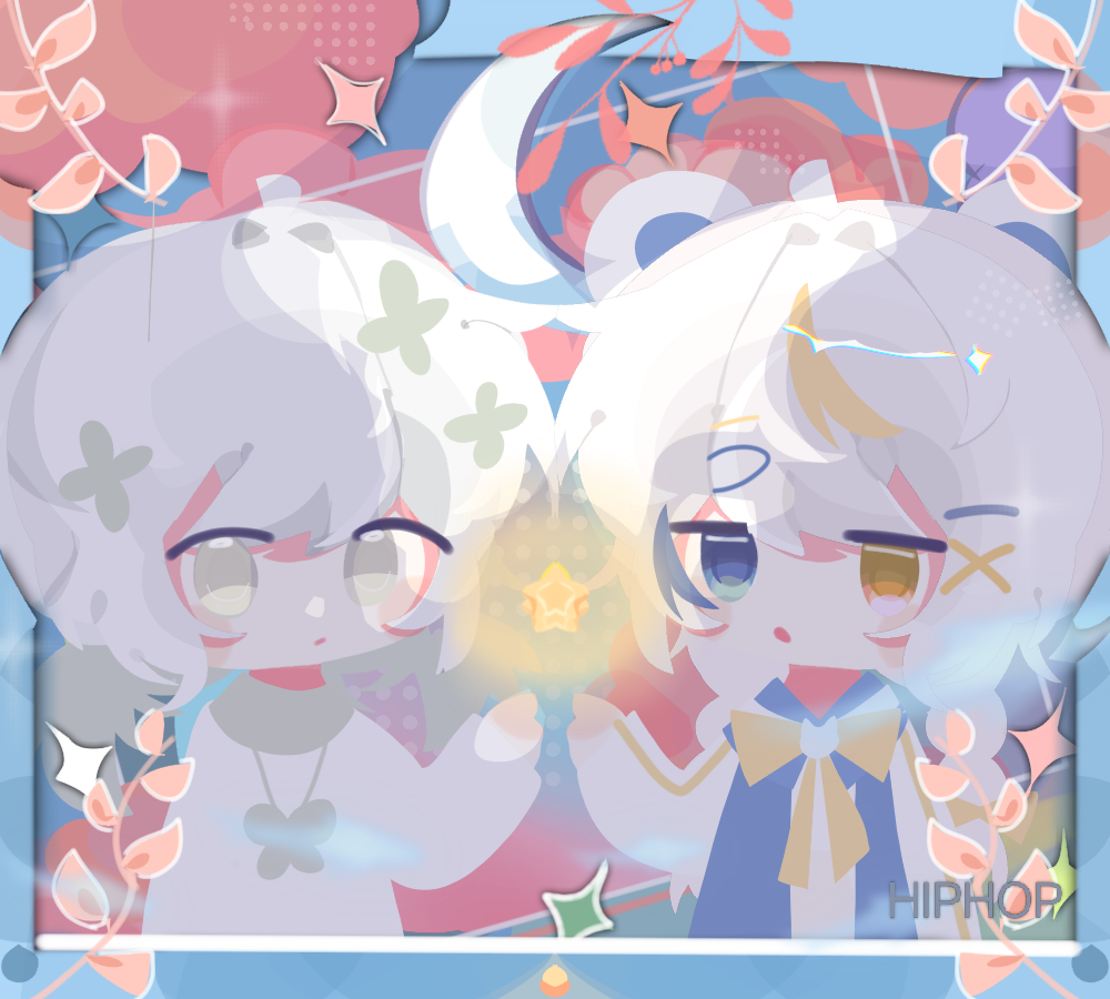 糖牌夜牌色块模板约稿接单人设定制动漫二次元卡通游戏手绘白菜价