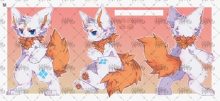 三视图furry兽设模板定制全身兽设控卡通幻想生物日系白菜价