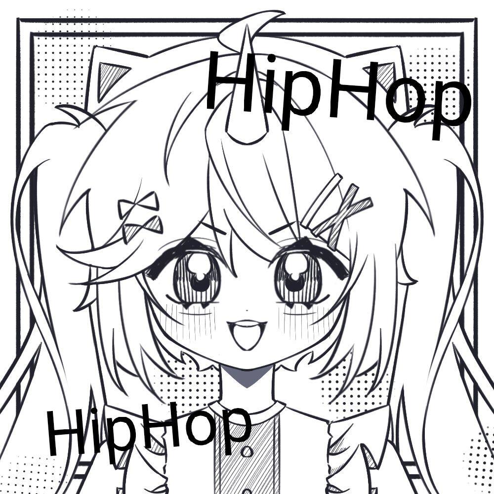 少女黑白漫画头线稿头像人设定制动漫二次元卡通游戏手绘白菜价