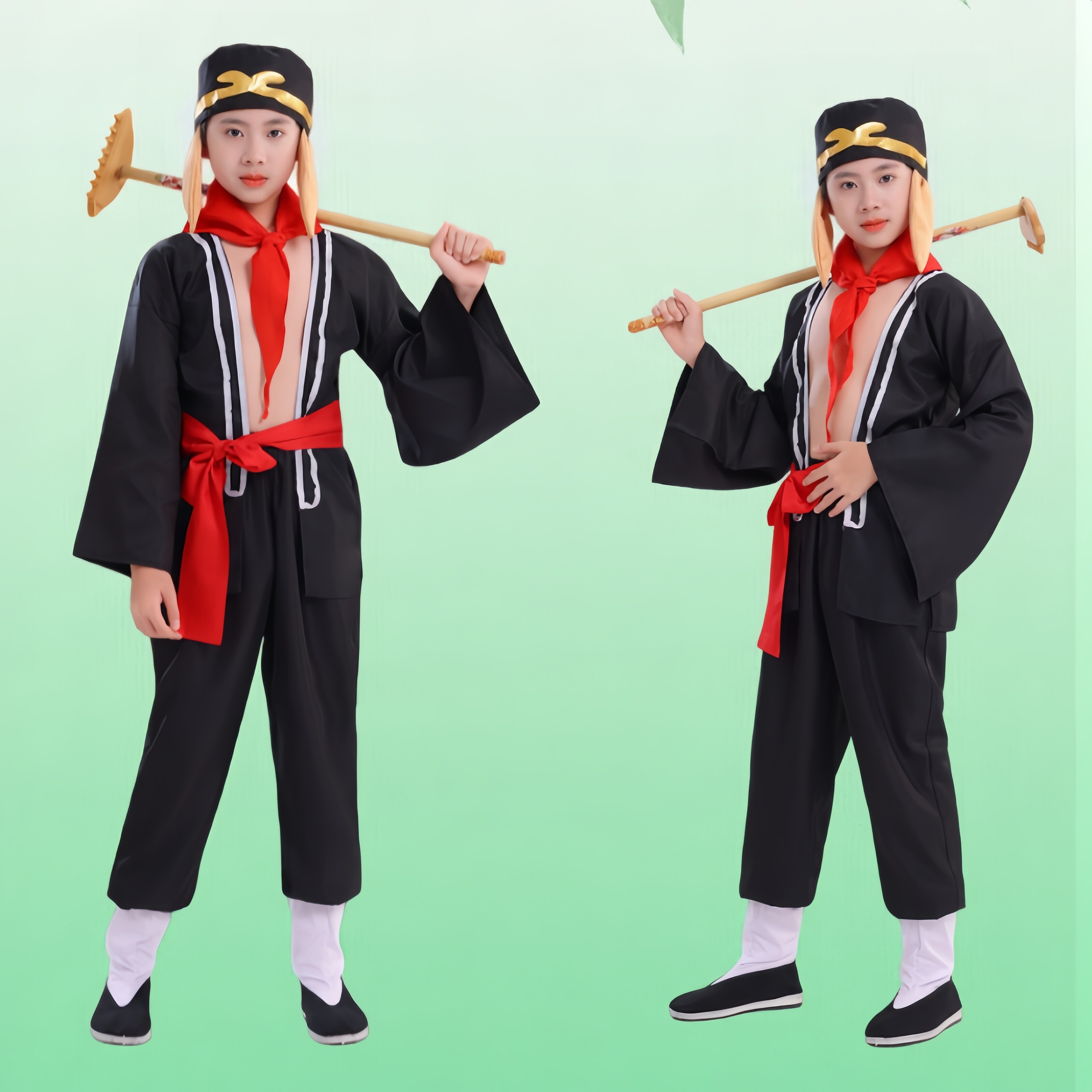 西游记 猪八戒悟能僧服角色扮演儿童课本剧演出服三打白骨精