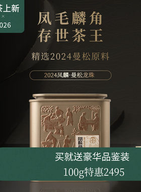 【新品】瑞聘号 凤麟曼松龙珠 2024云南头春古树普洱生茶龙珠茶