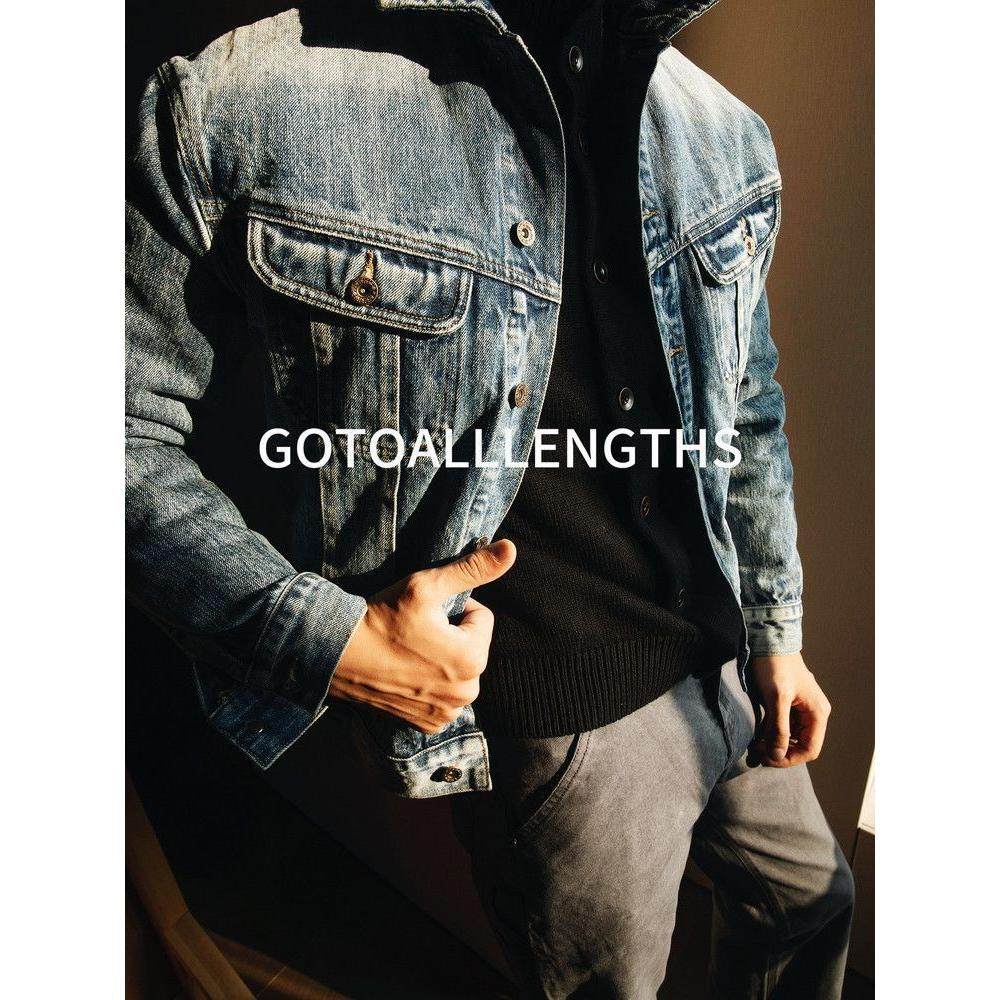 L美式风暴竹节纹牛仔衣翻领原色夹克街头春秋硬汉长袖工装外套,男装,牛仔外套,淘宝优惠券,粉丝福利购,淘宝优惠卷