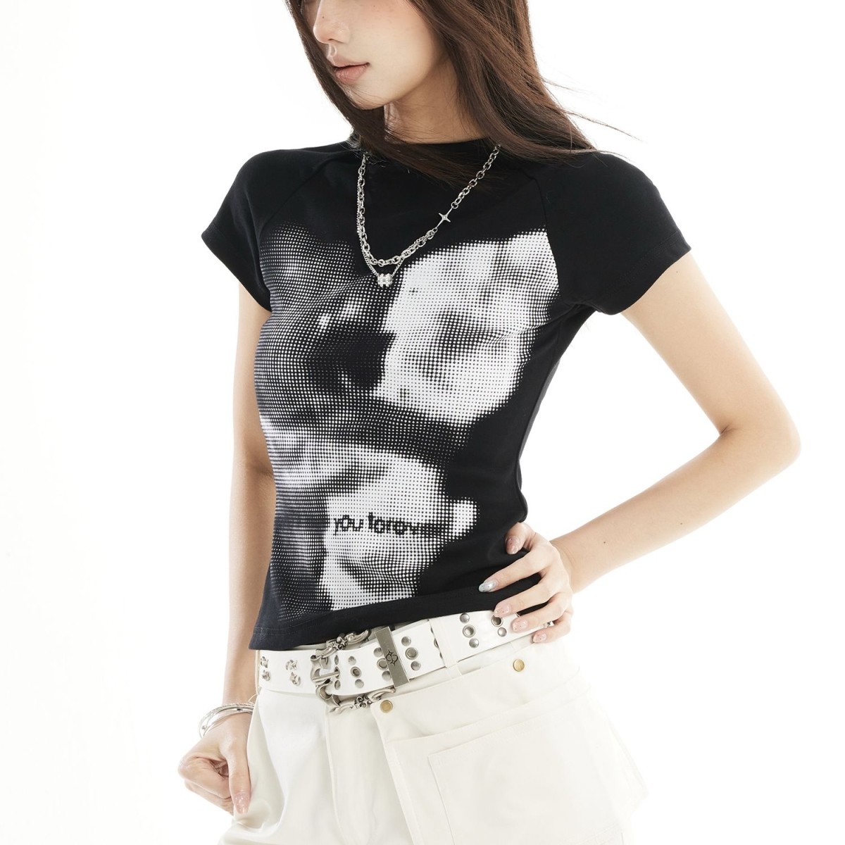 美式复古辣妹正肩短袖t恤女生2026夏季新款修身显瘦短款上衣,女装/女士精品,T恤,淘宝优惠券,粉丝福利购,淘宝优惠卷