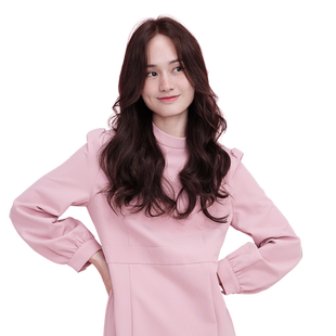 瑞贝卡假发女中分八字刘海波浪卷长卷发蓬松自然网红模特时尚头套