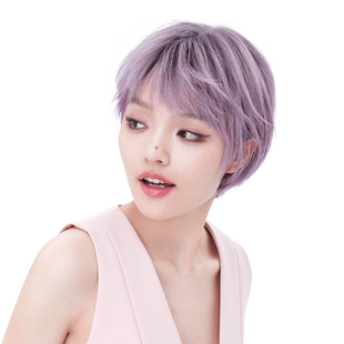 瑞贝卡假发女短发潮色BOBO全真人发全手织轻薄逼真自然时尚全头套