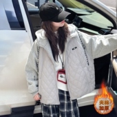 韩版 洋气儿童时髦秋季 女孩加厚上衣潮 202新款 女童夹棉外套秋冬款