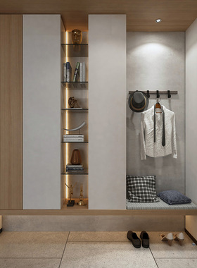 vima 进门鞋柜意式极简玄关柜全屋订制入户储物柜隔断柜