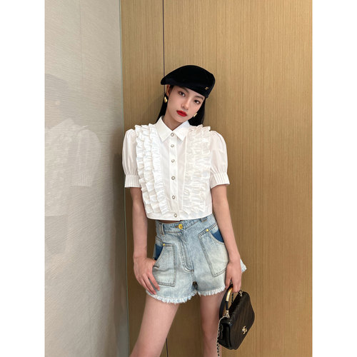NancyCavally进口高密强捻棉衬衫