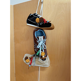 NancyCavally专柜款爆款升级高丝光牛皮 真皮撞色歪头丑萌阿甘鞋