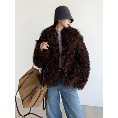 NancyCavally皮毛一体皮草外套