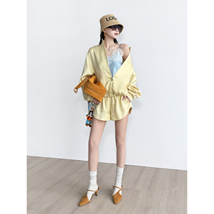 细腻柔滑莱赛尔 半裙四件套装 夹克 短裤 长裤 NancyCavally专柜款