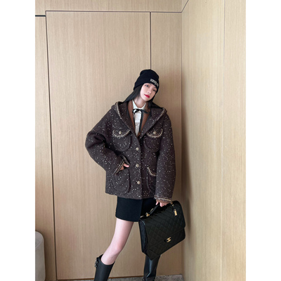 NancyCavally银河星夜毛呢外套