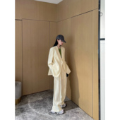 套装 随性多穿斜门襟廓形西装 美利奴超细澳毛 NancyCavally专柜款