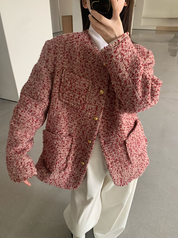 卡蔓诗Enxi1805羽绒内胆羊毛小香风外套女冬季韩系加厚保暖羽绒服