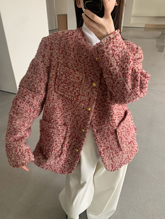 卡蔓诗Enxi1805羽绒内胆羊毛小香风外套女冬季韩系加厚保暖羽绒服