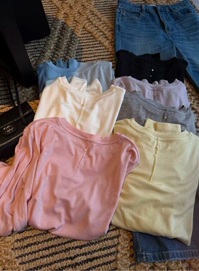 W.t正品春季新款韩版宽松显瘦圆领天丝长袖T恤女打底衫上衣wd98