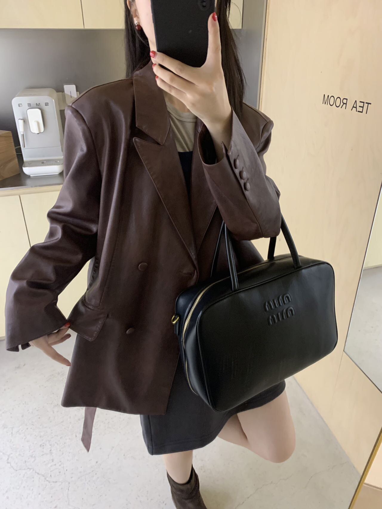 卡蔓诗Enxi1630正品皮衣西装外套女2026秋季新款韩系宽松休闲上衣