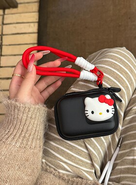 Hello Kitty卡通数码相机包大疆action5pro4女便携收纳包手提小包