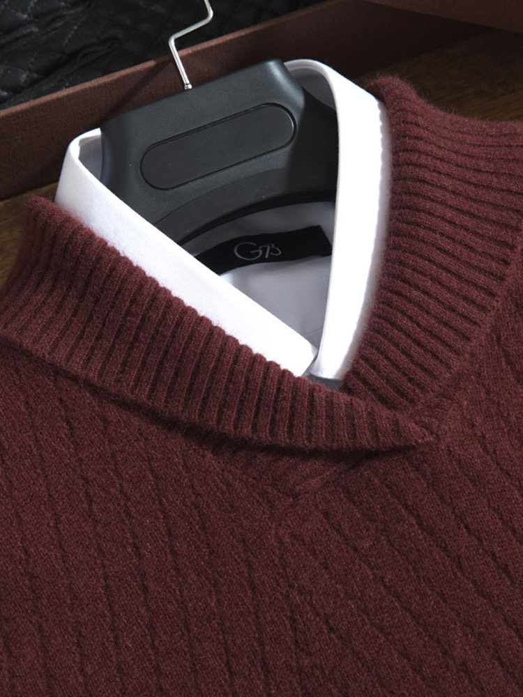 FULL BODY JACQUARD CASHMERE SWEATER MALE THICKENED SOLID COLOR SHAWL COLLAR CARDIGAN 2024 AUTUMN AND WINTER BASE CASHMERE SWEATER