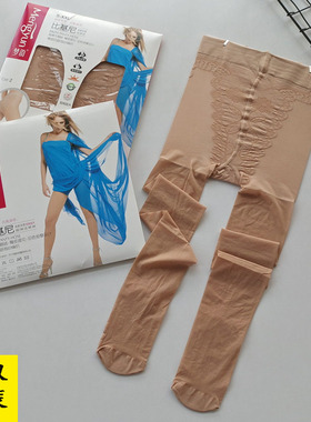 梦韵丝袜6123性感比基尼防勾丝肉色女连裤袜天鹅绒12D薄透明夏季