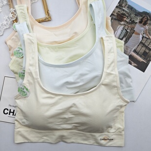 零点舞后5311少女文胸小学初中生二阶段背心式 防走光固定杯内衣