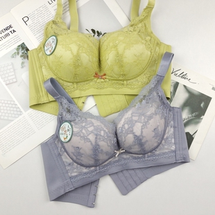 佳妮拉丝文胸2766无钢圈小胸显大上托聚拢收副乳性感蕾丝无痕内衣