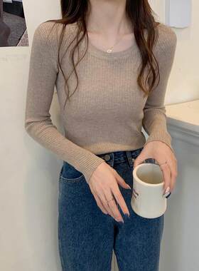 低领打底衫女秋冬内搭洋气