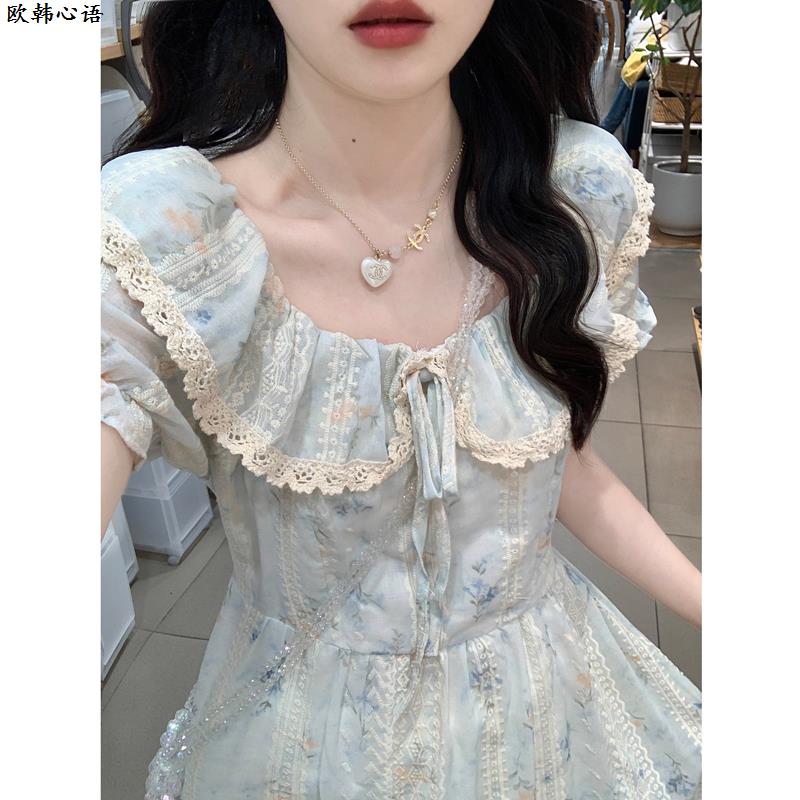 荷叶边连衣裙少女生夏装20