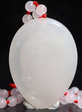 38*52*8mm 43g天然玉石挂牌 桂林鸡血玉石吊牌 高端上朗料玉化红