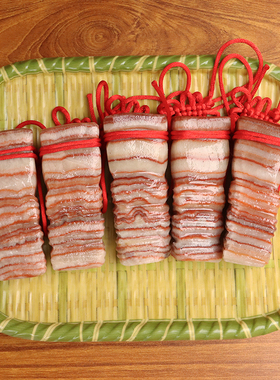 28*19*83mm776g天然肉石广西柳州红烧肉腊肉五花肉摆件拼盘