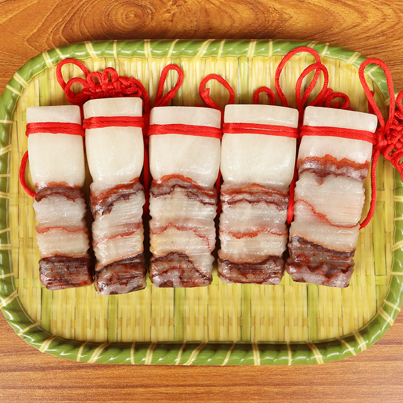 33*21*84mm910g天然肉石广西柳州红烧肉腊肉五花肉摆件拼盘,家居饰品,桌面摆件,淘宝优惠券,粉丝福利购,淘宝优惠卷