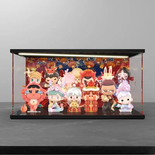 灯光场景亚克力展示盒 POPMART 泡泡玛特 龙吟献瑞系列手办盲盒