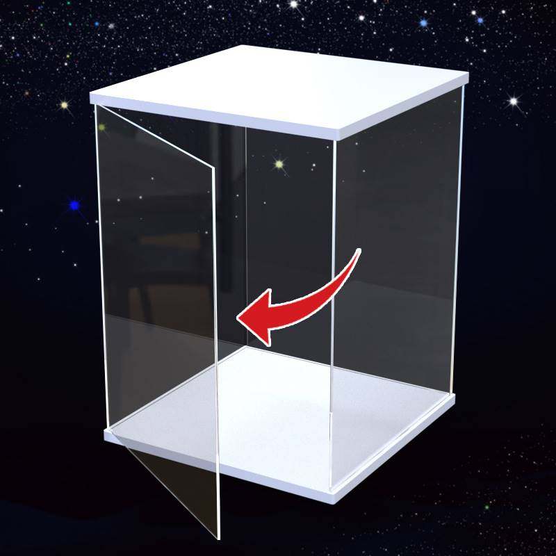 亚克力高透明手办黏土积木篮足球收纳物展示盒防尘罩模型盒可叠加