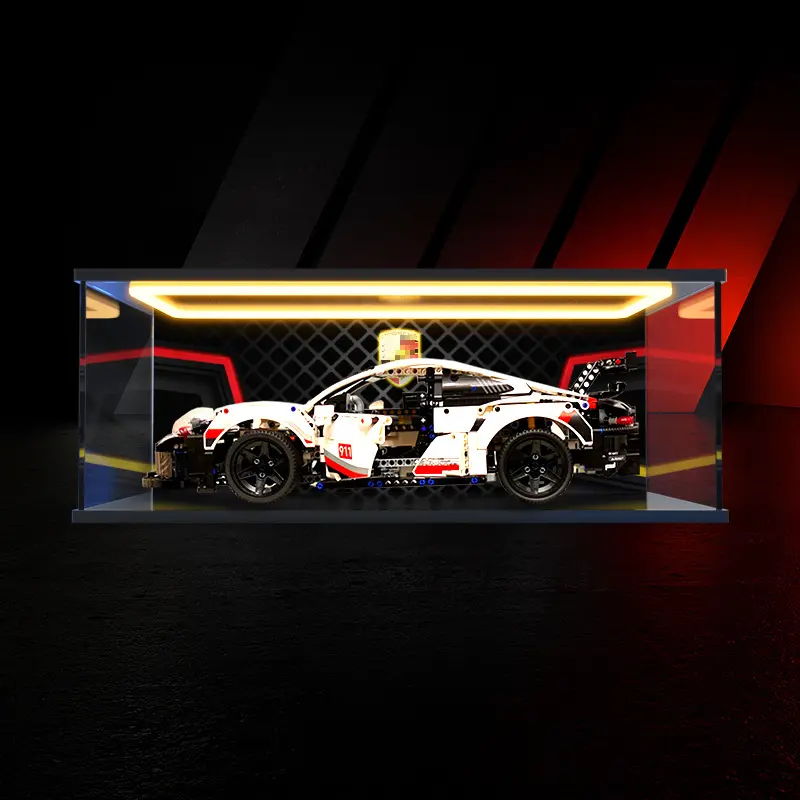 适用科技系列机械组42096保时捷911RSR积木模型回型灯收纳盒