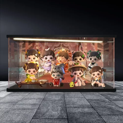 适用Baby zorra三代玲珑赋盲盒可爱摆件玩具公仔盲盒亚克力收纳盒