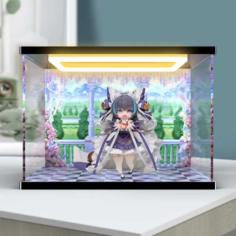 适用 AniGame 碧蓝航线 小柴郡舰娘 手办模型亚克力回型灯收纳盒