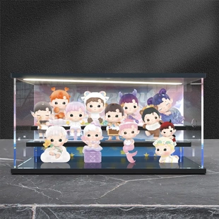 POPMART泡泡玛特 HACIPUPU星座系列手办盲盒灯光场景亚克力展示盒