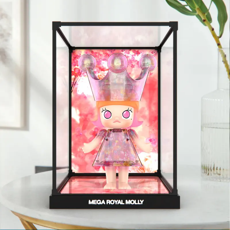 合金框展示盒适用泡泡玛特 MOLLY系列蜷川实花公主 400%大娃罩子