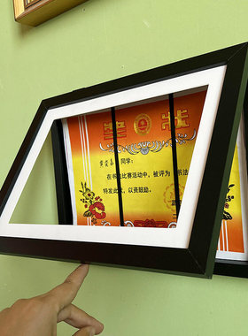 儿童画收纳画框翻盖装裱