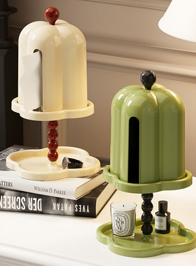 玄关钥匙收纳摆件高档入户进门口纸巾盒抽纸盒鞋柜装饰品2025新款