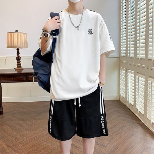 短袖套装男生夏季2025新款