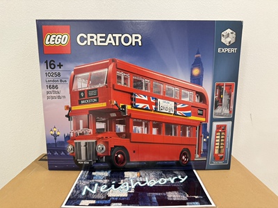 LEGO乐高 10258 icons 伦敦巴士 双层汽车 男孩女孩益智积木玩具