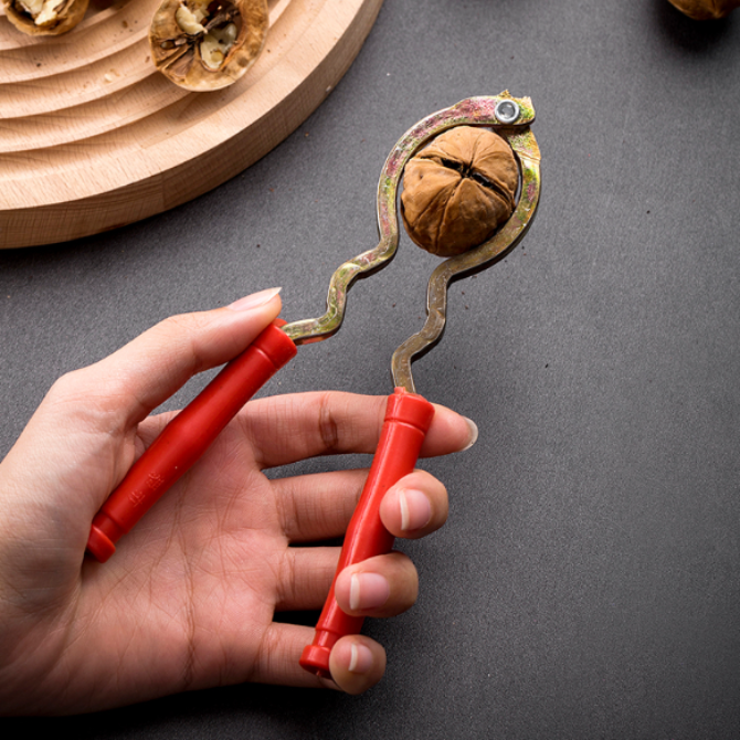 【家用核桃夹子】神器嗑瓜子剥夏威夷果开壳松子板栗开口器夹榛子